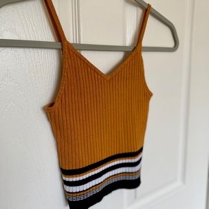 🔻 GUESS? ribbed body con crop top